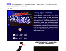 Tablet Screenshot of jagoanadvertising.com